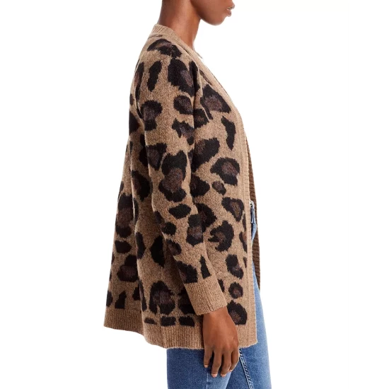 Budget โจ AQUA Animal Print Open Cardigan - 100% Exclusive Bark ๐ 4 Budget โจ AQUA Animal Print Open Cardigan - 100% Exclusive Bark ๐ - Image 4