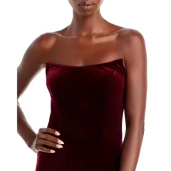 Cheap ❤️ AQUA Strapless Velvet Gown - 100% Exclusive Burgundy 🛒 -AQUA Elegant shop unnamed file 1560