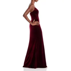 Cheap ❤️ AQUA Strapless Velvet Gown - 100% Exclusive Burgundy 🛒 -AQUA Elegant shop unnamed file 1561