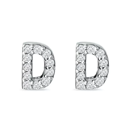 Flash Sale ๐ AQUA Pavรฉ Initial Stud Earrings In Sterling Silver - 100% Exclusive ๐ 5 Flash Sale ๐ AQUA Pavรฉ Initial Stud Earrings In Sterling Silver - 100% Exclusive ๐ - Image 5