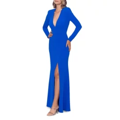 Cheap ✔️ AQUA V Neck Open Back Gown - 100% Exclusive Cobalt 🌟 -AQUA Elegant shop unnamed file 1584