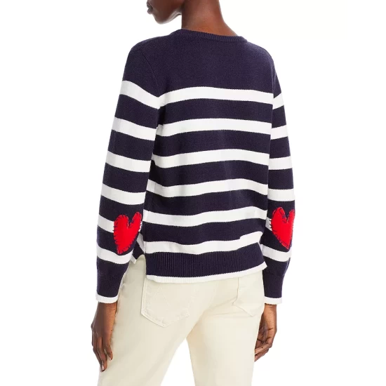 Budget ๐ฅ AQUA Stripe Crewneck Sweater - 100% Exclusive Navy/ivory โญ 3 Budget ๐ฅ AQUA Stripe Crewneck Sweater - 100% Exclusive Navy/ivory โญ - Image 3