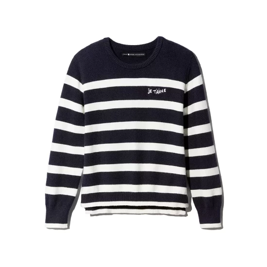Budget ๐ฅ AQUA Stripe Crewneck Sweater - 100% Exclusive Navy/ivory โญ 7 Budget ๐ฅ AQUA Stripe Crewneck Sweater - 100% Exclusive Navy/ivory โญ - Image 7