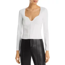 Best deal ✔️ AQUA Long Sleeve Corset Seam Top - 100% Exclusive Ivory 🛒 -AQUA Elegant shop unnamed file 1601