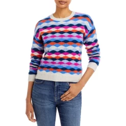 Outlet 🧨 AQUA Multicolored Cashmere Sweater - 100% Exclusive 💯