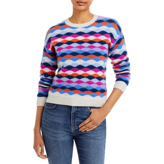 Outlet ๐งจ AQUA Multicolored Cashmere Sweater - 100% Exclusive ๐ฏ 1 Outlet ๐งจ AQUA Multicolored Cashmere Sweater - 100% Exclusive ๐ฏ