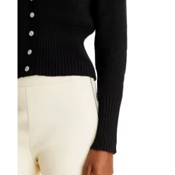 Coupon 😉 AQUA Rhinestone Button Cardigan Sweater - 100% Exclusive Black 🛒 -AQUA Elegant shop unnamed file 1616