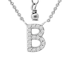 Hot Sale ⌛ AQUA Pavé Initial Pendant Necklace In Sterling Silver, 15"-17" - 100% Exclusive ❤️ -AQUA Elegant shop unnamed file 1642