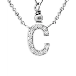 Hot Sale ⌛ AQUA Pavé Initial Pendant Necklace In Sterling Silver, 15"-17" - 100% Exclusive ❤️ -AQUA Elegant shop unnamed file 1643