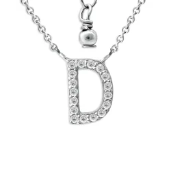 Hot Sale ⌛ AQUA Pavé Initial Pendant Necklace In Sterling Silver, 15"-17" - 100% Exclusive ❤️ -AQUA Elegant shop unnamed file 1644