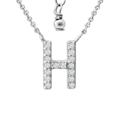 Hot Sale ⌛ AQUA Pavé Initial Pendant Necklace In Sterling Silver, 15"-17" - 100% Exclusive ❤️ -AQUA Elegant shop unnamed file 1646