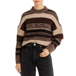 Buy 🥰 AQUA Georgia Textured Striped Sweater - 100% Exclusive Maple 🎁