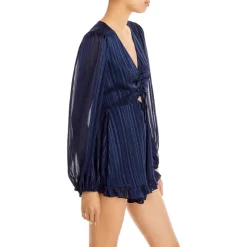 Top 10 ✔️ AQUA Metallic Stripe Romper - 100% Exclusive Navy ⌛ -AQUA Elegant shop unnamed file 1676