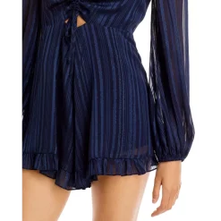 Top 10 ✔️ AQUA Metallic Stripe Romper - 100% Exclusive Navy ⌛ -AQUA Elegant shop unnamed file 1678