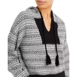 Buy 🔔 AQUA Fais Isle Tassel Hoodie - 100% Exclusive Black/white 😍 -AQUA Elegant shop unnamed file 1686