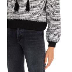 Buy 🔔 AQUA Fais Isle Tassel Hoodie - 100% Exclusive Black/white 😍 -AQUA Elegant shop unnamed file 1687