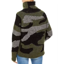 Hot Sale ❤️ AQUA Knit Turtleneck Sweater - 100% Exclusive Green Camo 💯 -AQUA Elegant shop unnamed file 1697