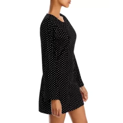 Outlet 🛒 AQUA Metallic Dot Velvet Mini 🎉 Dress - 100% Exclusive Black ✔️ -AQUA Elegant shop unnamed file 1714