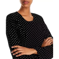 Outlet 🛒 AQUA Metallic Dot Velvet Mini 🎉 Dress - 100% Exclusive Black ✔️ -AQUA Elegant shop unnamed file 1716