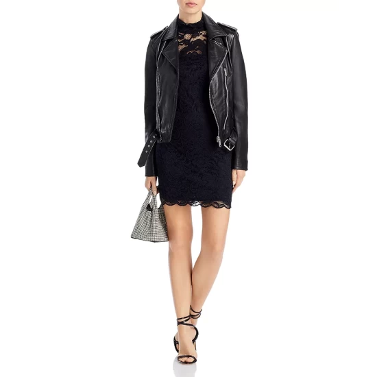 Buy ๐ AQUA Lace Mock Neck Dress - 100% Exclusive Black ๐ 2 Buy ๐ AQUA Lace Mock Neck Dress - 100% Exclusive Black ๐ - Image 2