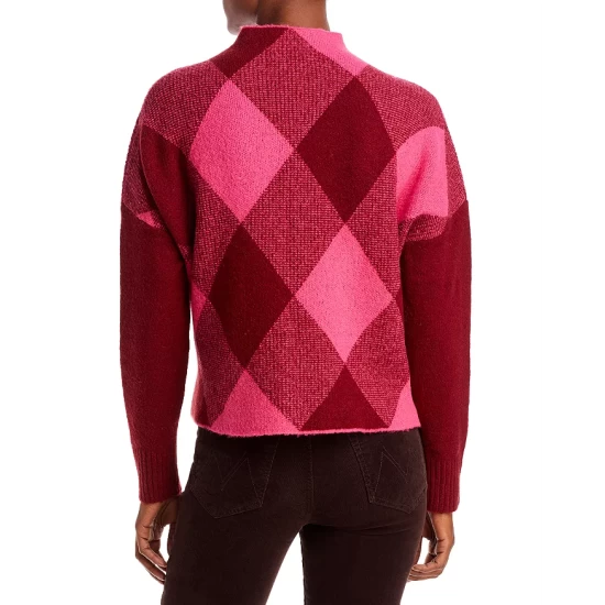 Buy ๐ AQUA Check Mock Neck Sweater - 100% Exclusive Raspberry โญ 3 Buy ๐ AQUA Check Mock Neck Sweater - 100% Exclusive Raspberry โญ - Image 3