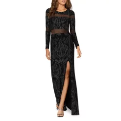 New ๐ AQUA Mesh Inset Geo Glitter Gown - 100% Exclusive Black/gunmetal ๐ 9 New ๐ AQUA Mesh Inset Geo Glitter Gown - 100% Exclusive Black/gunmetal ๐ -AQUA Elegant shop unnamed file 1747