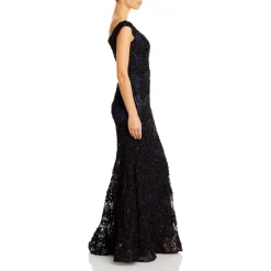 Discount 🎉 AQUA Off-the-Shoulder Embellished Lace Gown - 100% Exclusive Black/navy 🛒 -AQUA Elegant shop unnamed file 1763
