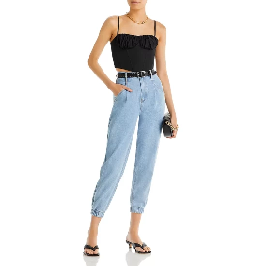 Cheap 🔥 AQUA High Rise Balloon Jeans In Light Wash - 100% Exclusive 🤩 2 Cheap 🔥 AQUA High Rise Balloon Jeans In Light Wash - 100% Exclusive 🤩 - Image 2