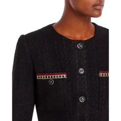 Promo ⭐ AQUA Tweed Long Sleeve Romper - 100% Exclusive Black ❤️ -AQUA Elegant shop unnamed file 183