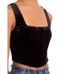 Flash Sale ✔️ AQUA Velvet Corset Top - 100% Exclusive Black ✨ -AQUA Elegant shop unnamed file 1833