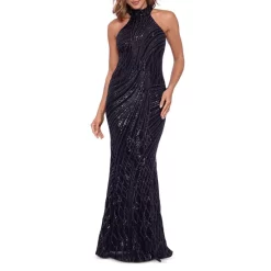 Discount 🎉 AQUA Mock Neck Sequin Gown - 100% Exclusive Black 👍