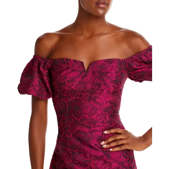 Flash Sale 🔔 AQUA Off-the-Shoulder Floral Print Mini Dress - 100% Exclusive Hot Pink 👏 6 Flash Sale 🔔 AQUA Off-the-Shoulder Floral Print Mini Dress - 100% Exclusive Hot Pink 👏 - Image 6