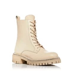 Deals ⌛ AQUA Women's Aria Rhinestone Trim Ankle Booties - 100% Exclusive Bone Leather 👏