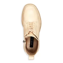 Deals ⌛ AQUA Women's Aria Rhinestone Trim Ankle Booties - 100% Exclusive Bone Leather 👏 -AQUA Elegant shop unnamed file 1888