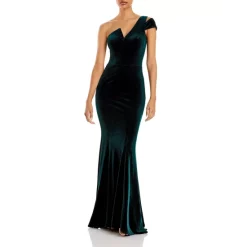 Deals ๐ฏ AQUA Velvet One-Shoulder Gown - 100% Exclusive Hunter ๐
