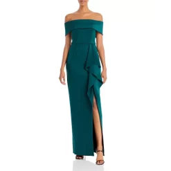 Outlet 👏 AQUA Off-the-Shoulder Cascade Gown - 100% Exclusive Hunter ✔️ 5 Outlet 👏 AQUA Off-the-Shoulder Cascade Gown - 100% Exclusive Hunter ✔️ -AQUA Elegant shop unnamed file 1927