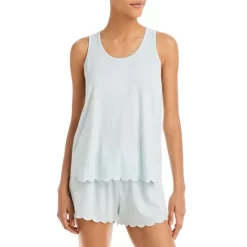 Budget 🎉 AQUA Scalloped Short Pajama Set - 100% Exclusive Light Blue 😉 -AQUA Elegant shop unnamed file 1930