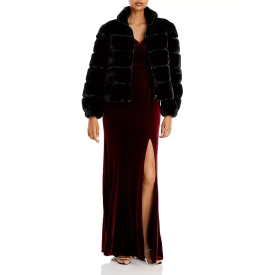 Flash Sale ๐ฅฐ AQUA Off-the-Shoulder Fluted Velvet Gown - 100% Exclusive Burgundy ๐ 4 Flash Sale ๐ฅฐ AQUA Off-the-Shoulder Fluted Velvet Gown - 100% Exclusive Burgundy ๐ - Image 4