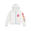 Hot Sale 👏 AQUA 🤩 Girls' Love Zip Sweater Hoodie, Big Kid - 100% Exclusive Cream ⭐