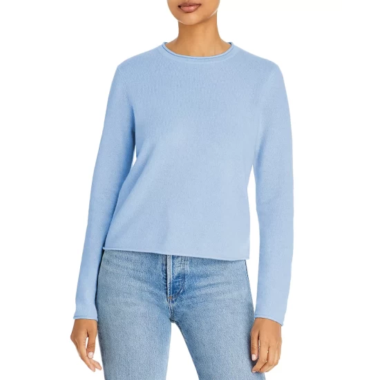 Promo 💯 AQUA Rolled Edge Cashmere Sweater - 100% Exclusive ⌛ 11 Promo 💯 AQUA Rolled Edge Cashmere Sweater - 100% Exclusive ⌛ - Image 11