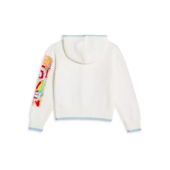 Hot Sale ๐ AQUA ๐คฉ Girls' Love Zip Sweater Hoodie, Big Kid - 100% Exclusive Cream โญ 2 Hot Sale ๐ AQUA ๐คฉ Girls' Love Zip Sweater Hoodie, Big Kid - 100% Exclusive Cream โญ - Image 2
