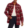 Hot Sale 😉 AQUA Plaid Button Front Jacket - 100% Exclusive Red Tartan ⭐