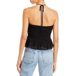 Promo ⌛ AQUA Peplum Halter Top - 100% Exclusive Black ⌛ 6 Promo ⌛ AQUA Peplum Halter Top - 100% Exclusive Black ⌛ -AQUA Elegant shop unnamed file 1973