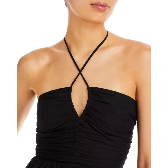 Promo ⌛ AQUA Peplum Halter Top - 100% Exclusive Black ⌛ 4 Promo ⌛ AQUA Peplum Halter Top - 100% Exclusive Black ⌛ - Image 4