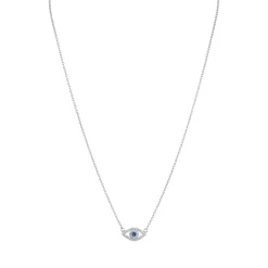 Deals ❤️ AQUA Sterling Silver Evil Eye Pendant Necklace, 15" - 100% Exclusive 🎁 -AQUA Elegant shop unnamed file 2011