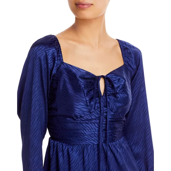 Brand new ๐ AQUA Long Sleeve Sweetheart ๐ Dress - 100% Exclusive Navy โจ 6 Brand new ๐ AQUA Long Sleeve Sweetheart ๐ Dress - 100% Exclusive Navy โจ - Image 6