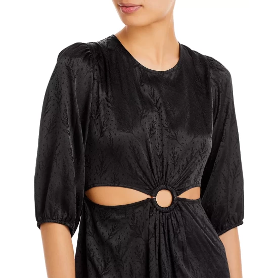 New 🎉 AQUA Cutout O Ring Midriff 😀 Dress - 100% Exclusive Black ✨ 5 New 🎉 AQUA Cutout O Ring Midriff 😀 Dress - 100% Exclusive Black ✨ - Image 5