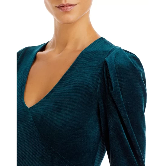 Outlet โ AQUA Velvet Puff Sleeve Bodysuit - 100% Exclusive Hunter Green ๐ 5 Outlet โ AQUA Velvet Puff Sleeve Bodysuit - 100% Exclusive Hunter Green ๐ - Image 5