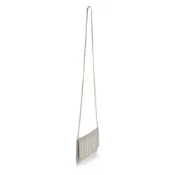 Brand new 🥰 AQUA Megan Crystal Beaded Clutch - 100% Exclusive Silver/gold ✨ -AQUA Elegant shop unnamed file 2065