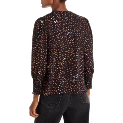 Best Sale ✨ AQUA Printed Smocked Blouse - 100% Exclusive Black Multi ⌛ 6 Best Sale ✨ AQUA Printed Smocked Blouse - 100% Exclusive Black Multi ⌛ -AQUA Elegant shop unnamed file 2073